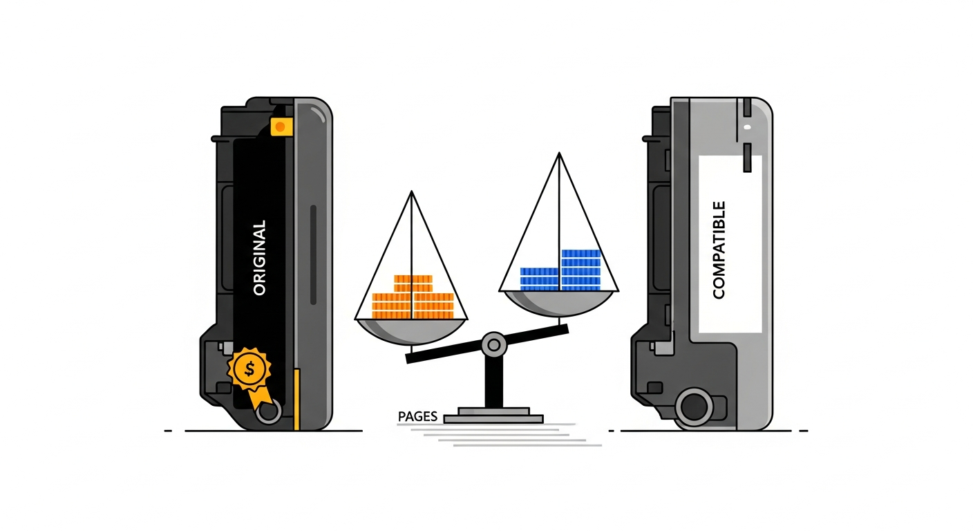 Original vs compatible toner comparison